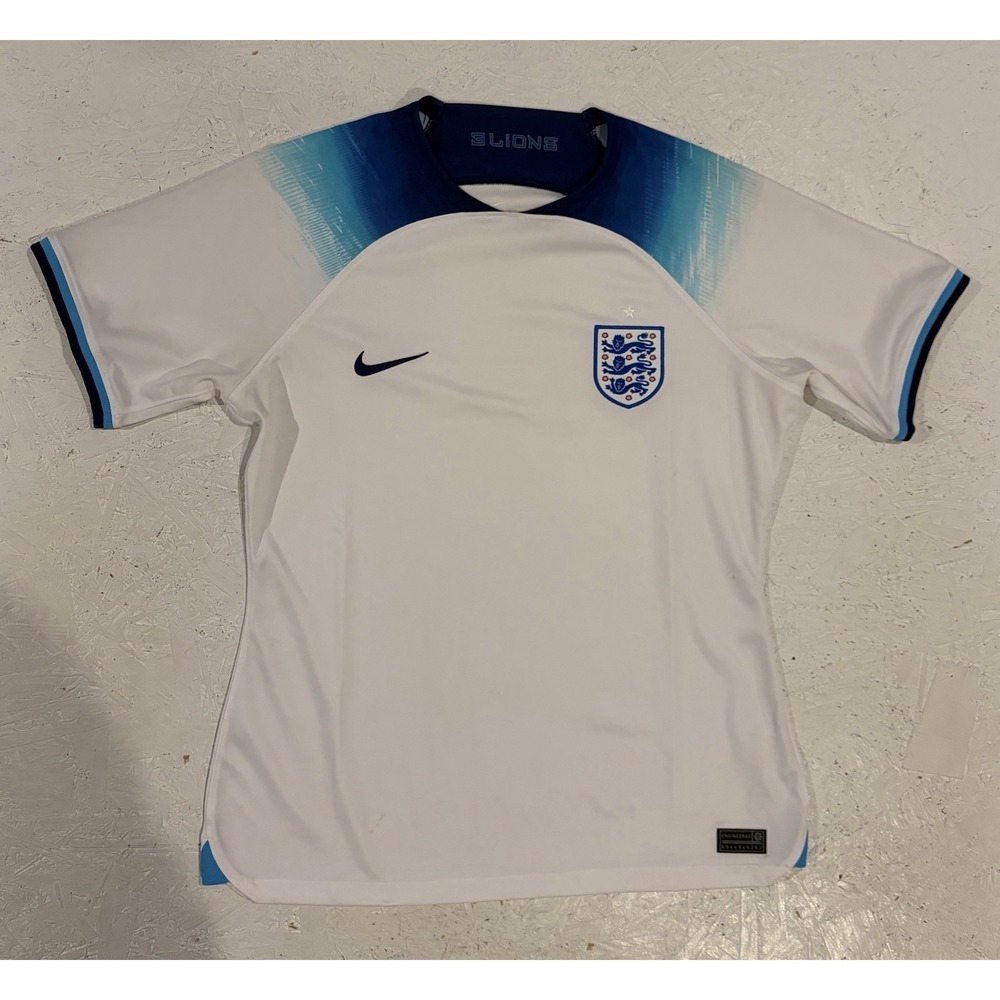 Nike England Soccer Home Stadium Jersey DN0762-100 Womens L White World Cup - Picture 1 of 11